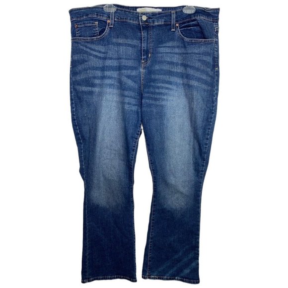 Levis Womens Jeans 20S‎ 35W/30L Signature Modern Boot Cut Mid Rise Stretch Denim - Picture 1 of 6